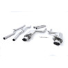Cat-back Milltek Audi RS4 B7 4.2 FSI V8 420CV 2006-2008 - no resonado - colas ovaladas pulidas - con válvulas