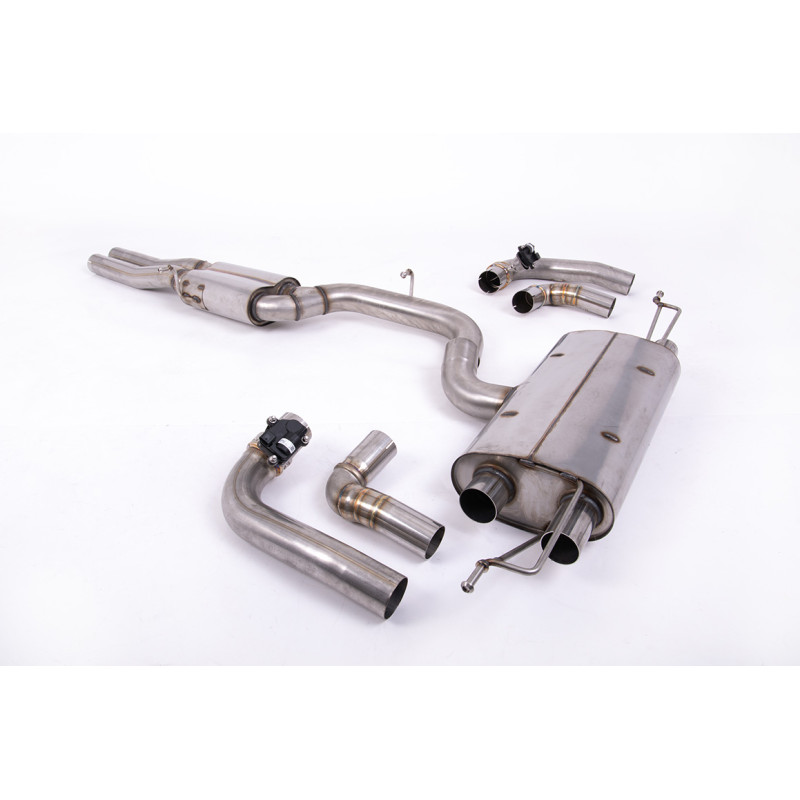 FAP Back Milltek Audi RS3 8Y 2.5 TFSI 400 CV 2021-2025 con FAP - Homologado ECE - Versión 80 mm - con resonador - salidas OEM