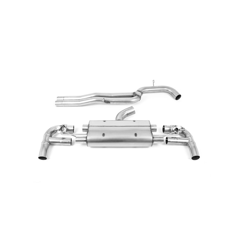 Catback Milltek Audi RS3 8V Ph.2 2.5 TFSI 400ch 2017-2020 - Version 80 mm - non résonné - sorties Ovales Polies