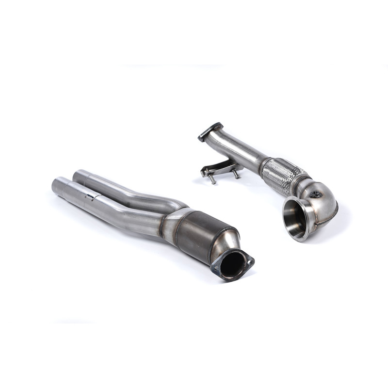 Turbo Downpipe 100mm Milltek Audi RS3 8V Ph.1 2.5 TFSI 2015-2017 - with Hi-Flow 200 CPSI Cat