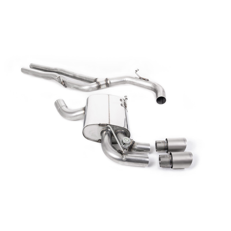 Cat-back Milltek Audi RS3 8P 2.5 TFSI 2011-2012 - non-resonated - GT90 Titanium tips
