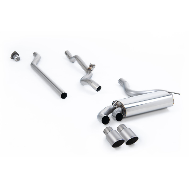 Ligne après downpipe Milltek Audi Coupe UR 2.2 20v Turbo 1989-1991 - non résonné - sorties OEM-Style Titane