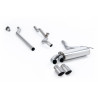 Ligne après downpipe Milltek Audi Coupe UR 2.2 20v Turbo 1989-1991 - non résonné - sorties OEM-Style Titane