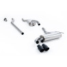 Abgasanlage ab Downpipe Milltek Audi Coupe UR 2.2 20v Turbo 1989-1991 - resoniert - Endrohre OEM-Style Cerakote Schwarz