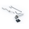 Línea posterior al downpipe Milltek Audi Coupe UR 2.2 10v Turbo 1981-1989 - no resonada - salidas OEM-Style Cerakote Negro