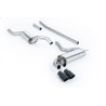 Ligne après downpipe Milltek Audi Coupe UR 2.2 10v Turbo 1981-1989 - résonné - sorties OEM-Style Cerakote Noir