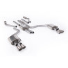 Catback Milltek Audi A6 C7 Ph.2 3.0 TFSI V6 2015-2018 - résonné - sorties Quad GT100 Titane