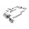 DPF-Back Milltek Audi A5 8T 3.0 TDI 2007-2012 with DPF - non-resonated - Quad GT80 Polished Tips