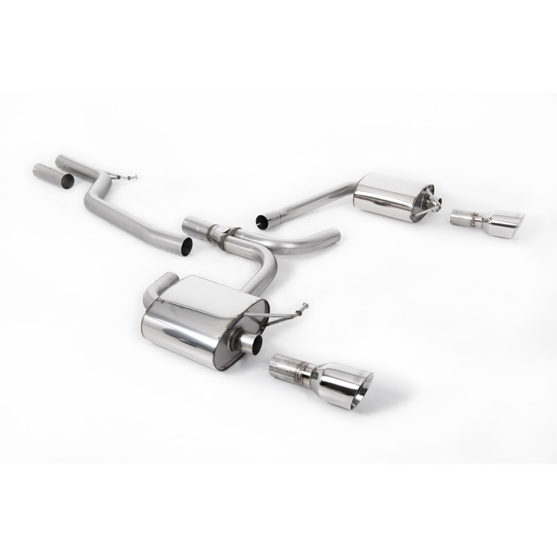 Catback Milltek Audi A5 8T 3.0 TDI 2009-2012 - non résonné - sorties Dual GT100 Polies