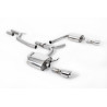 Cat-Back Milltek Audi A5 8T 3.0 TDI 2009-2012 - nicht resonant - Dual-Endrohre GT100 poliert