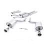Catback Milltek Audi A4 B6 3.0 V6 2001-2005, S4 B6 4.2 V8 2003-2005 - con risonatore - terminali doppi GT100 lucidati
