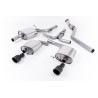 Cat-Back Milltek Audi A5 8T 2.0 TFSI 2008-2012 - ECE Homologated - resonated - Dual GT100 Cerakote Black Tips