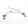 Catback Milltek Audi A4 B8 3.0 TDI 2008-2011 - non résonné - sorties Dual GT100 Polies