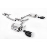 Catback Milltek Audi A4 B8 3.0 TDI 2008-2011, A5 8T 3.0 TDI 2009-2012 - no resonado - colas de escape Quad GT80 Cerakote Negro