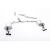 Catback Milltek Audi A4 B8 3.0 TDI 2008-2011, A5 8T 3.0 TDI 2009-2012 - non résonné - sorties Quad GT80 Polies