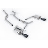 Cat-Back Milltek Audi A4 B8 2.0 TFSI 2008-2011 - ohne Resonator - Dual-Endrohre GT100 Cerakote Schwarz - Tiptronic