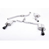 Cat-back Milltek Audi A4 B8 2008-2011, A5 8T 2008-2012 - ECE approved - resonated - Dual GT100 Cerakote Black tips