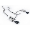 Catback Milltek Audi A4 B8 2.0 TFSI 2008-2011 - non résonné - sorties Quad GT80 Cerakote Noir - Tiptronic