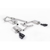 Catback Milltek Audi A4 B8 2008-2011, A5 8T 2008-2012 - Omologato ECE - risonato - terminali Quad GT80 Cerakote Nero