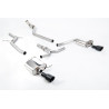 Catback Milltek Audi A4 B8 2.0 TFSI 2008-2011 - non résonné - sorties Dual GT100 Cerakote Noir - BVM