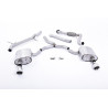 Catback Milltek Audi A4 B9 2.0 TFSI 2016-2025 sans FAP - Sans silencieux primaire - non résonné - sorties Dual GT100 Polies