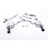 Milltek Road+ Catback Audi A4 B9 2016-2025 - No Primary Muffler - Resonated - Dual GT100 Tips Cerakote Black