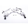Cat-Back Milltek Audi A4 B9 2016-2025, ECE Homologated, Primary Muffler, Resonated, Dual GT100 Black Cerakote Tips