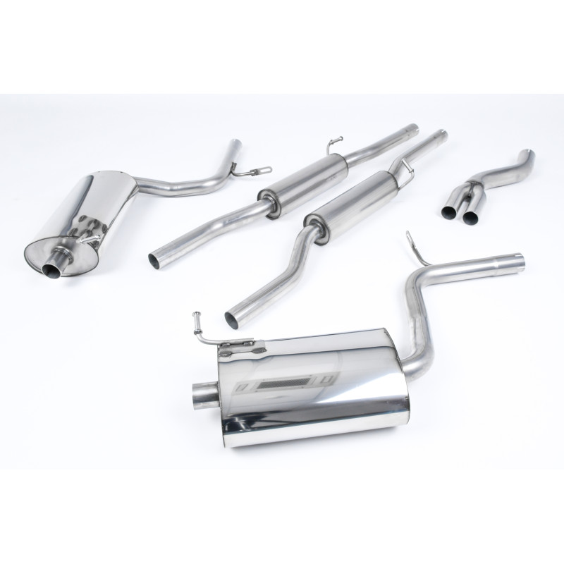 Cat-Back Milltek Audi A4 B7 2.0 TFSI 200-220 PS 2005-2008 - resonanzoptimiert - Dual-Endrohre GT100 poliert - nur Tiptronic-Getr