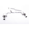Catback Milltek Audi A4 B8 2.0 TDI 140-177/177ch 2009-2011, A5 8T 2.0 TDI 2007-2012 - non résonné - sorties Dual GT100 Polies