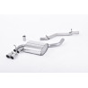 Scarico cat-back Milltek Audi A3 8P 3.2 V6 250 CV 2003-2012 - non risonato - terminali Twin Jet-76 lucidati