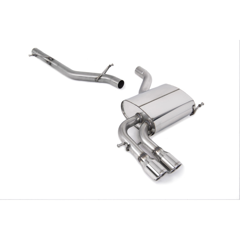 Catback Milltek Audi A3 8PA 2.0 TFSI 200ch 2004-2012 - non résonné - sorties Twin Jet-76 Polies