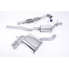 Komplettanlage Milltek Audi A3 8PA 2.0 TFSI 2004-2012 - mit HJS Kat Hi-Flow 200 CPSI - mit Resonator - Twin-Jet-80-Endrohre poli