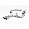 Escape cat-back Milltek Audi A3 8V 2.0 TDI 184 CV 2013-2020 - Homologado ECE - Con intermedio - salidas Twin GT80 Titanio