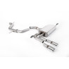 Catback Milltek Audi A3 8PA 2.0 TFSI 200ch 2003-2012 - Homologué ECE - non résonné - sorties Twin Jet-80 Polies