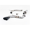 Cat-Back-Anlage Milltek Audi A3 8V 2.0 TDI 184 PS 2013-2020 - ECE-zugelassen - mit Mittelschalldämpfer - Endrohre Twin GT80 Cera