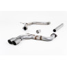 Cat-back Milltek Audi A3 8V 2.0 TDI 184 CV 2013-2020 - non risonante - terminali Twin GT80 Titanio