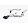Catback Milltek Audi A3 8V 2.0 TDI 184CV 2013-2020 - no resonado - salidas Twin GT80 Cerakote Negro