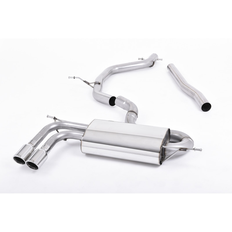 FAP Back Milltek Audi A3 8P 2.0 TDI 170ch 2008-2012 - non résonné - sorties Twin GT80 Polies