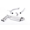 DPF-Back Milltek Audi A3 8P 2008-2012 / VW Golf Mk6 GTD 2009-2013, Scirocco 2009-2017 - ohne Resonator - Twin-GT80-Endrohre poli