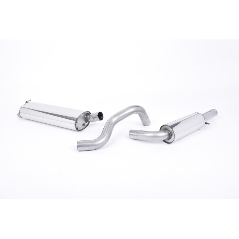Cat-back Milltek Audi A3 8L 1.9 TDI 90-100-110-130hp 1996-2004 - resonated - Twin 50.8mm Discrete outlets