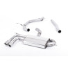 Catback Milltek Audi A3 8P 1.8 TFSI 160ch 2008-2012 - non résonné - sorties Jet-80 Cerakote Noir