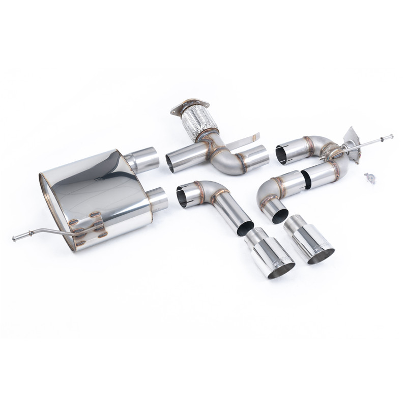 Milltek Cat-Back Exhaust Alpine A110 A110 / A110 S / A110 GT 1.8TCe 2018-2025 with DPF - Non-Resonated - Dual GT90 Polished Exha
