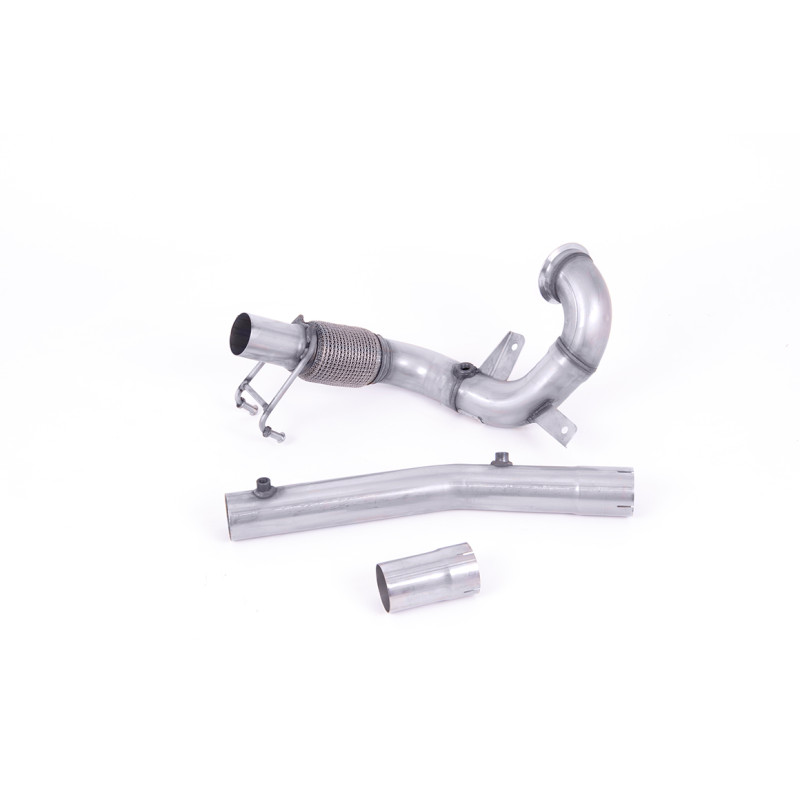 Milltek Turbo Downpipe Audi A1 GB / VW Polo AW - Decat - Without Muffler + DPF Replacement Pipe - for Stock Exhaust