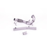 Milltek Turbo Downpipe Audi A1 GB / VW Polo AW - Decat - Without Muffler + DPF Replacement Pipe - for Milltek Exhaust