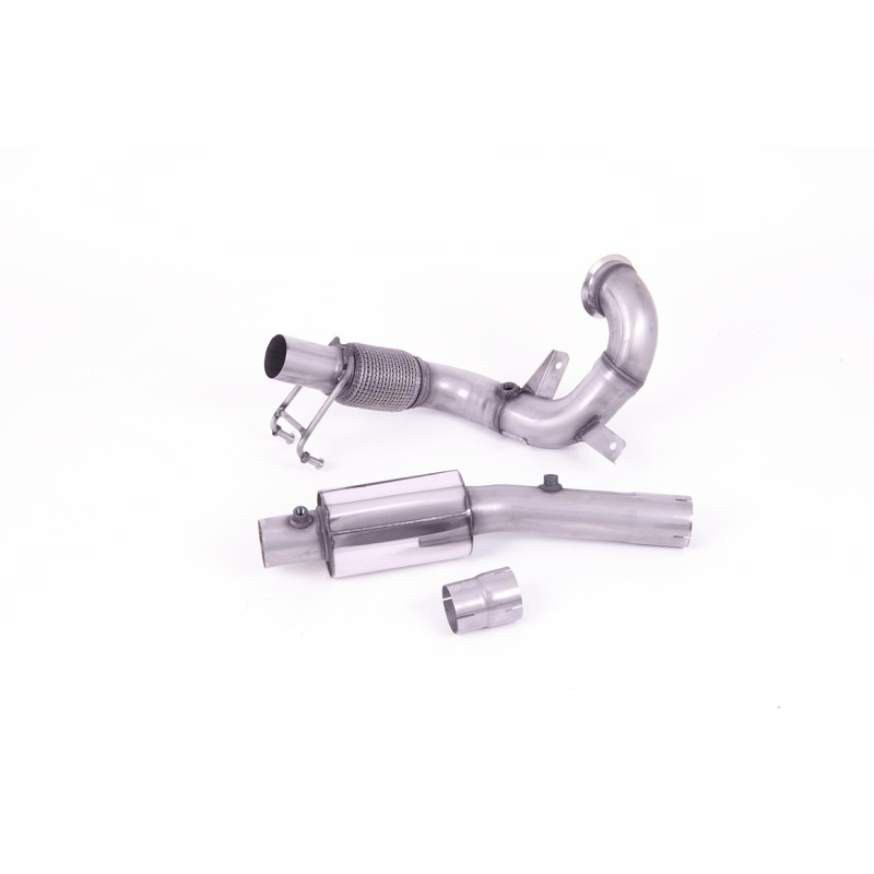 Downpipe Milltek Audi A1 GB / VW Polo AW - Kat-Ersatzrohr - Mit Schalldämpfer + DPF-Ersatzrohr - für Milltek-Anlage