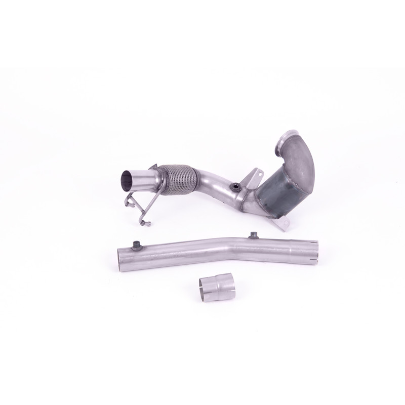 Downpipe Milltek Audi A1 GB / VW Polo AW - Hi-Flow-Kat - Ohne Schalldämpfer + DPF-Ersatzrohr - für Originalanlage