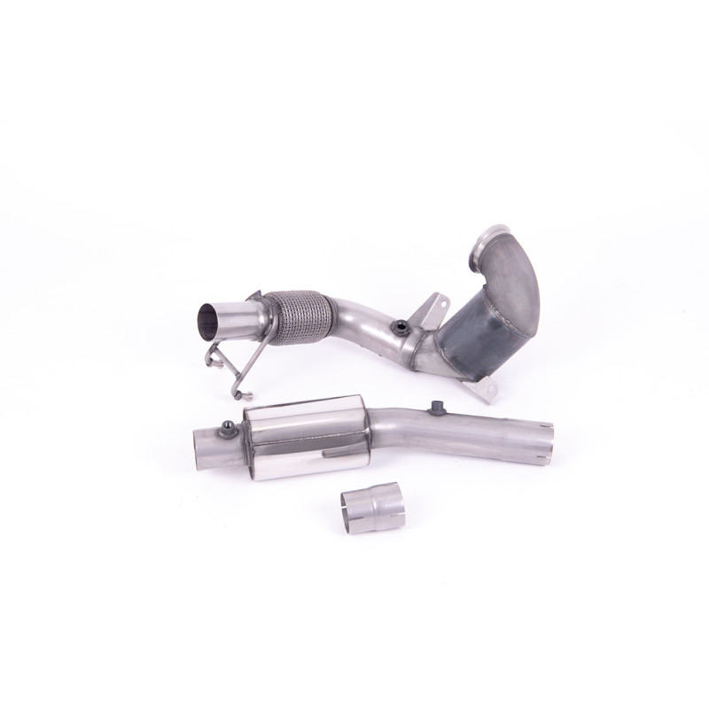 Downpipe Milltek Audi A1 GB / VW Polo AW - Hi-Flow Cat - With Muffler + DPF Replacement Pipe - for OE Line
