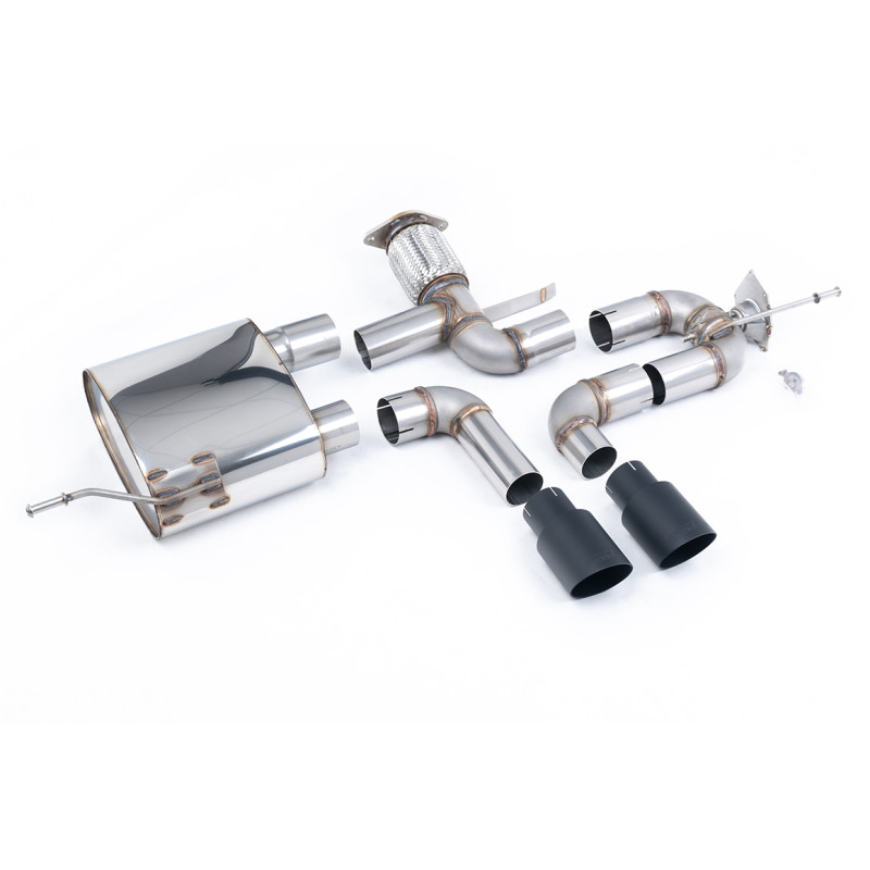 Scarico cat-back Milltek Alpine A110 A110 / A110 S / A110 GT 1.8TCe 2018-2025 con DPF - non risonato - uscite Dual GT90 Cerakote