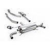 Catback Milltek Alfa Romeo Giulia Veloce 2.0T 2017-2019 sans FAP - Avec Valves - Avec silencieux primaire - sorties OEM