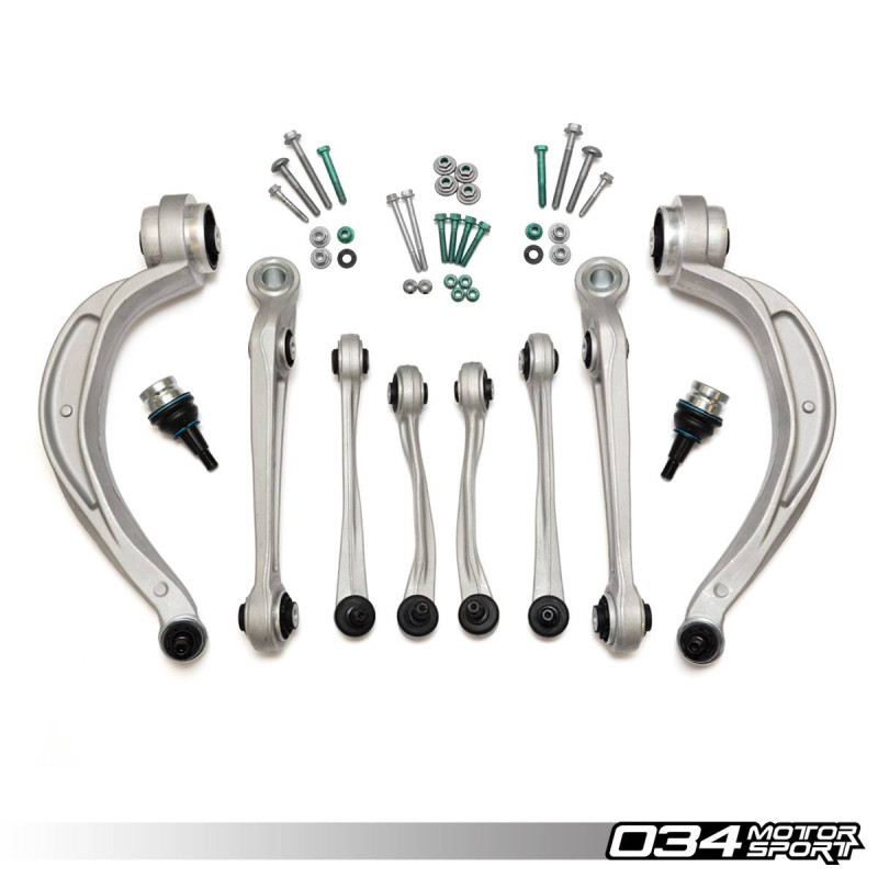 Kit de bras de contrôle 034-401-1045 034Motorsport pour Audi A4/S4/A5/S5/RS5/Q5/SQ5/Allroad/A6/A7/S6/S7/RS7, Porsche Macan